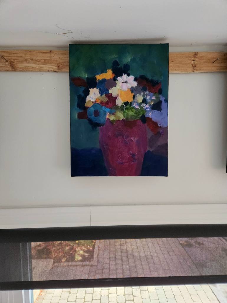 Original Expressionism Floral Painting by Marous  Artist