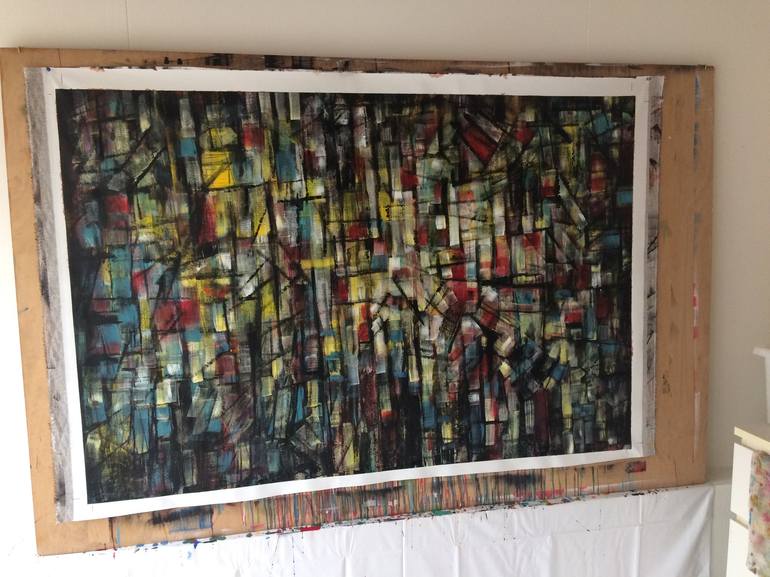 Original Abstract Expressionism Abstract Painting by marcel klever