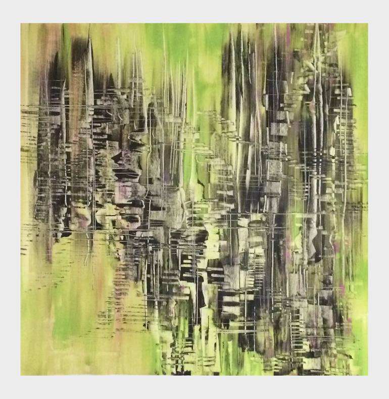 Original Abstract Painting by marcel klever