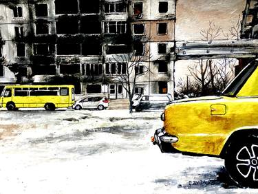 Original Figurative Cities Paintings by Stephane CZYBA