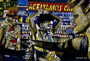 Original Figurative Cities Painting by Stephane Czyba