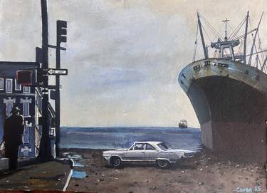 Original Figurative Boat Painting by Stephane Czyba