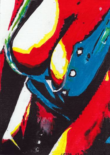 Original Pop Art Nude Paintings by Stephane CZYBA