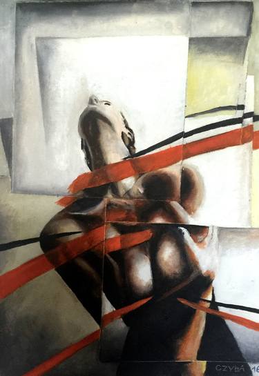 Original Cubism Nude Paintings by Stephane CZYBA