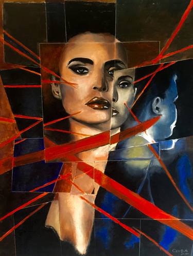Original Cubism Women Paintings by Stephane CZYBA