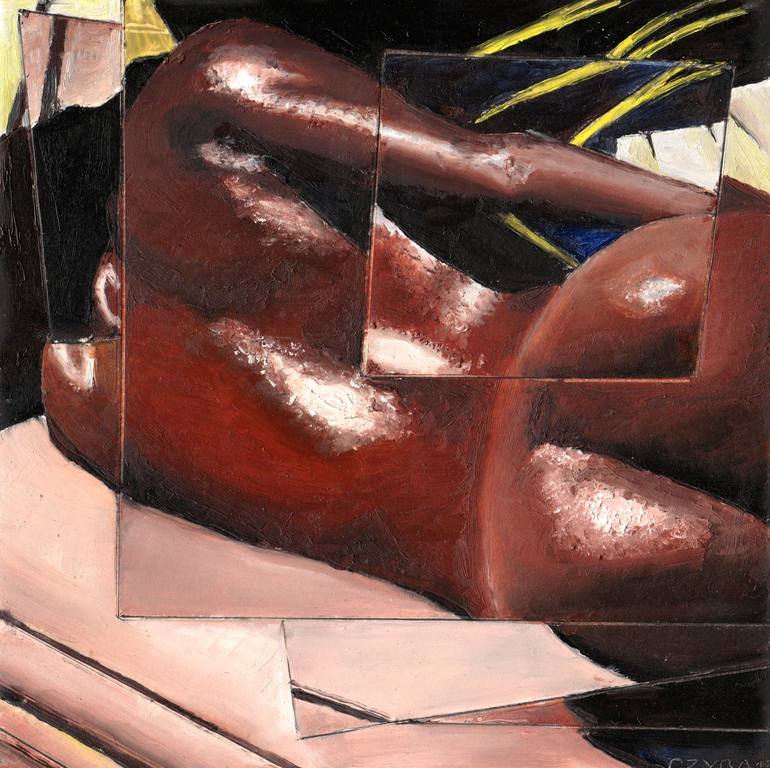 Print of Cubism Nude Paintings by Stephane Czyba