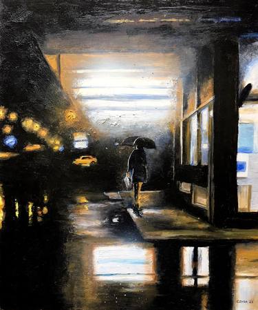 Original Figurative Cities Paintings by Stephane CZYBA