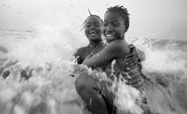 Awa and Mabinta at Niafourang Beach - Kabadio, Senegal thumb