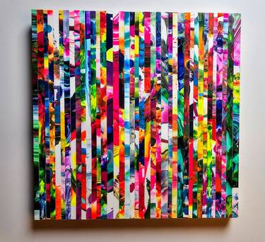 Original Abstract Expressionism Abstract Collage by Lindsey Waters