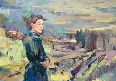 Original Expressionism Women Paintings by Arsentij Pawlow