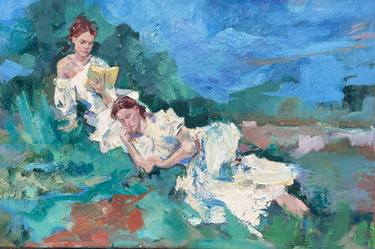 Original Expressionism Women Paintings by Arsentij Pawlow