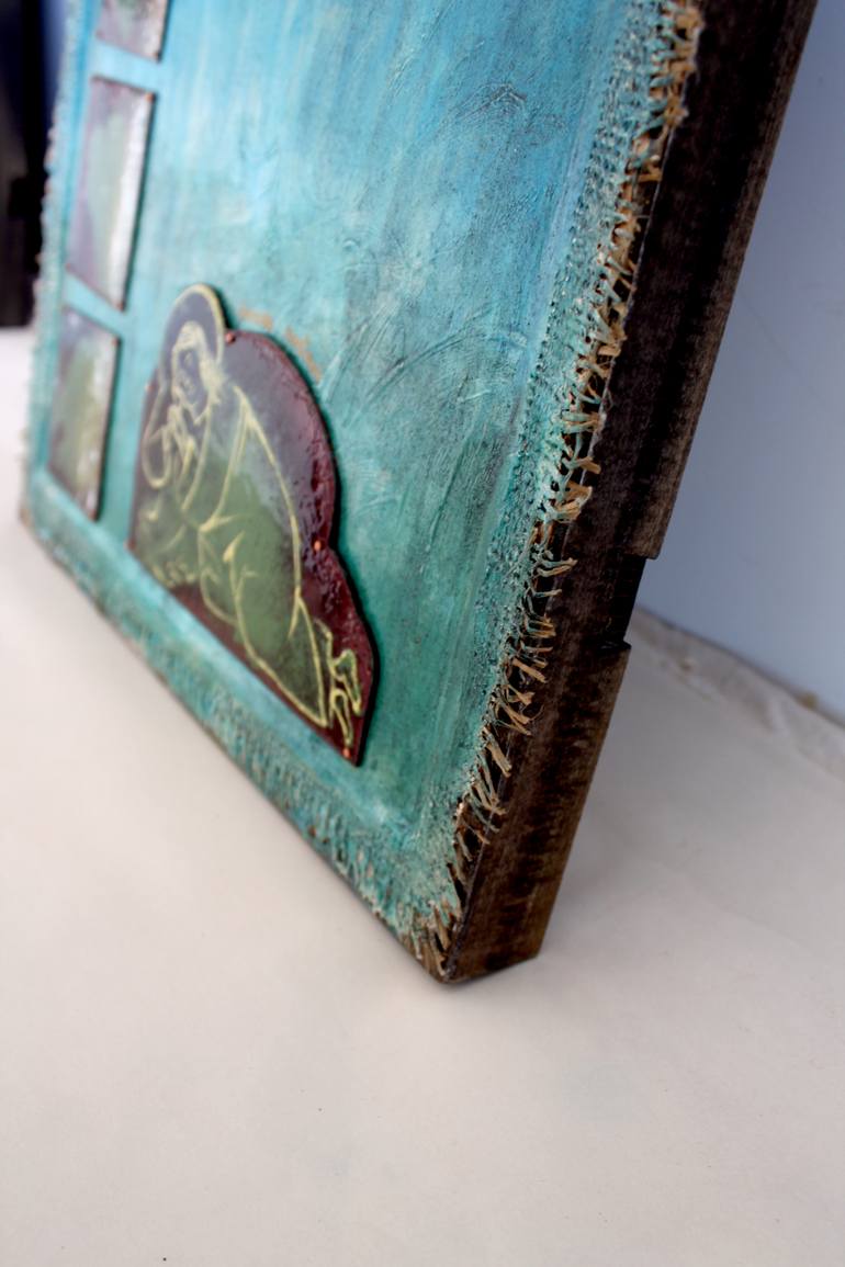 Original Minimalism Religion Painting by Mariia Pavelko