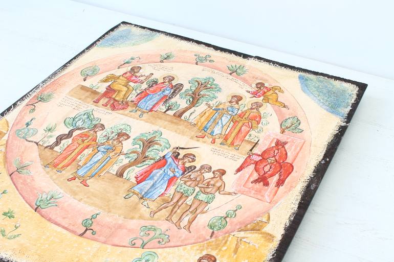 Original Folk Religion Painting by Mariia Pavelko