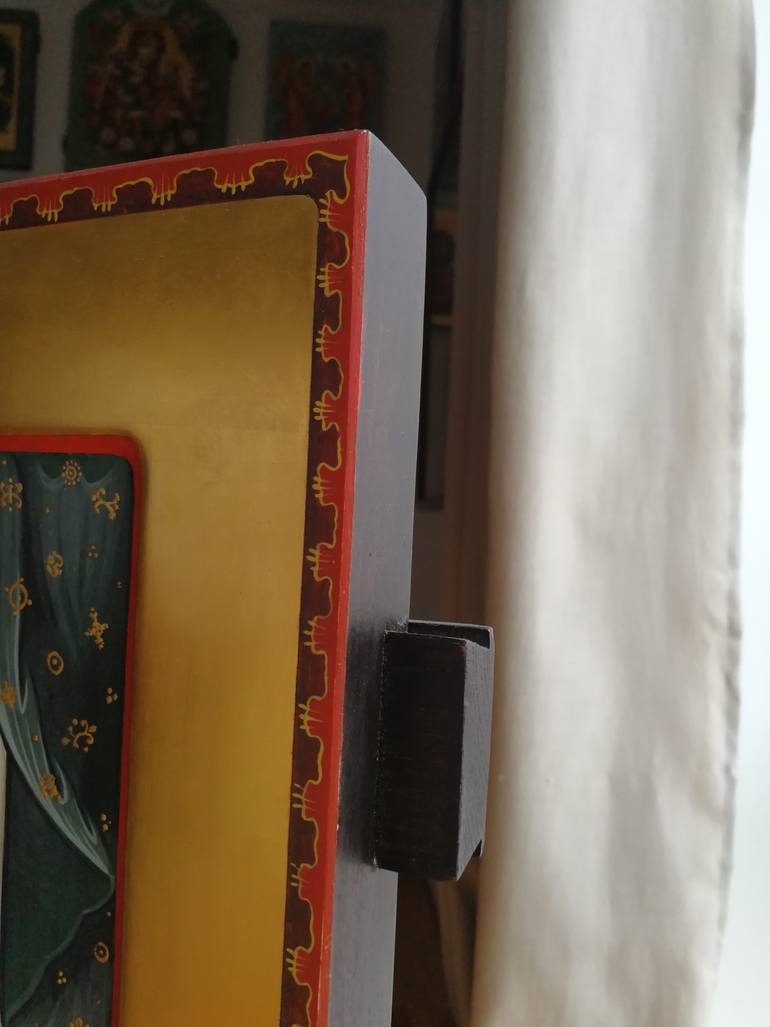 Original Modernism Religion Painting by Mariia Pavelko