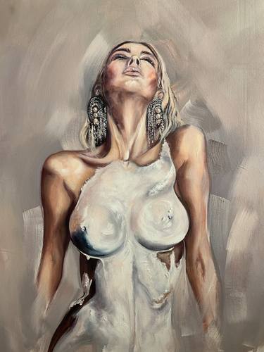 Print of Portraiture Nude Paintings by Anastasia Ryabtseva