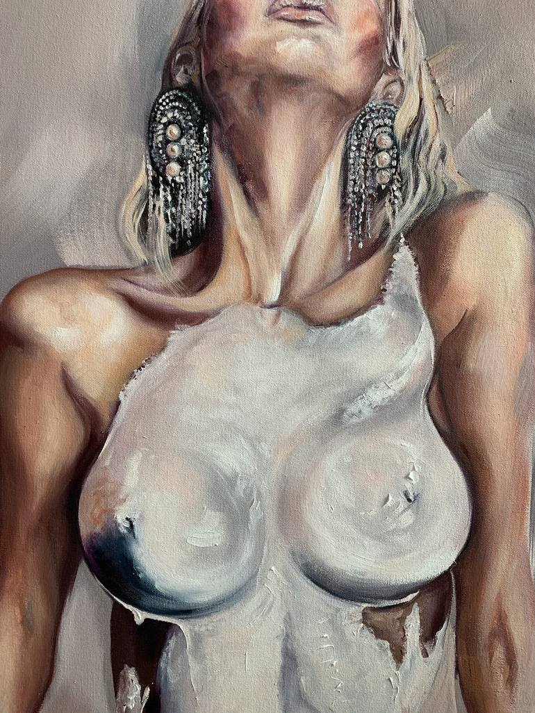 Original Nude Painting by Anastasia Ryabtseva