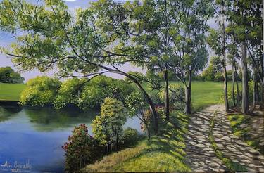 Print of Realism Landscape Paintings by Alex Carvalho