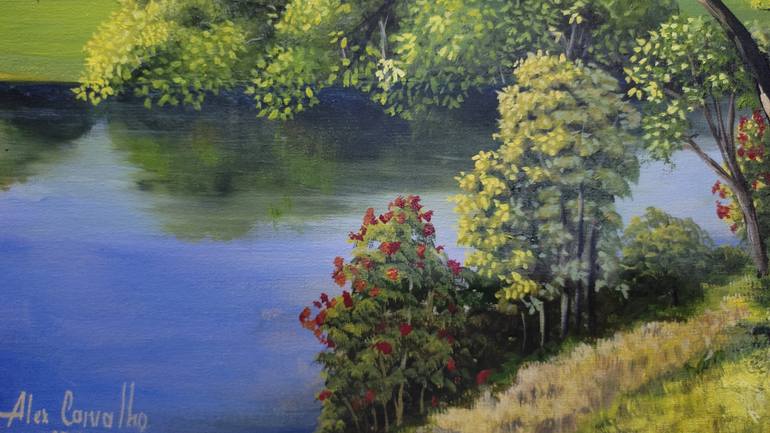 Original Realism Landscape Painting by Alex Carvalho
