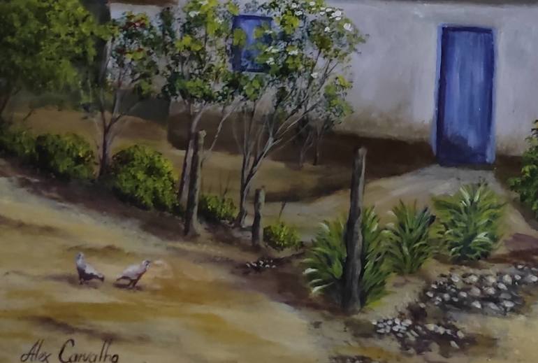 Original Impressionism Landscape Painting by Alex Carvalho