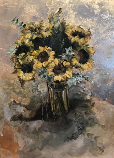 Original Floral Painting by Aleksandra Istorik