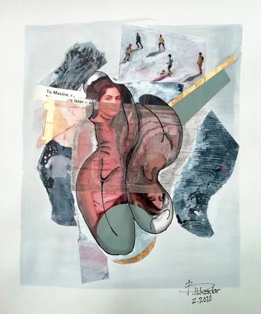Print of Abstract Collage by bahare hamidekerdar