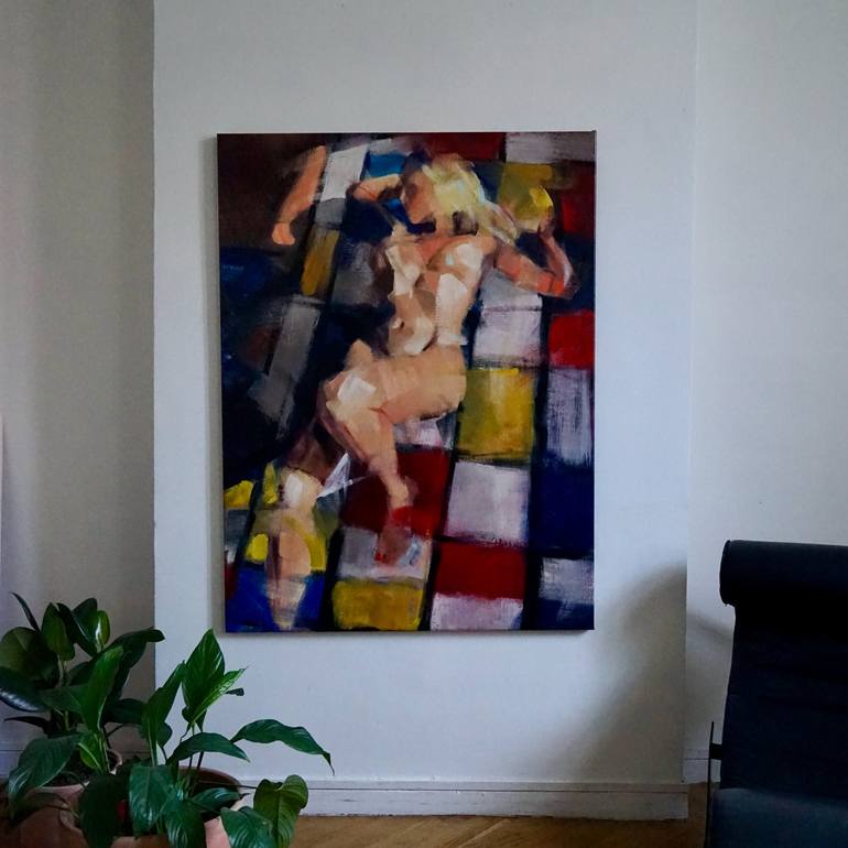 Original Nude Painting by Coline Rohart