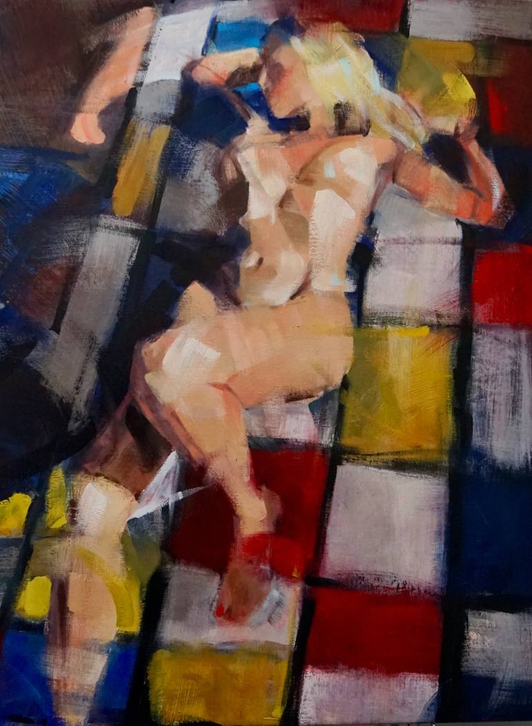 Original Nude Painting by Coline Rohart