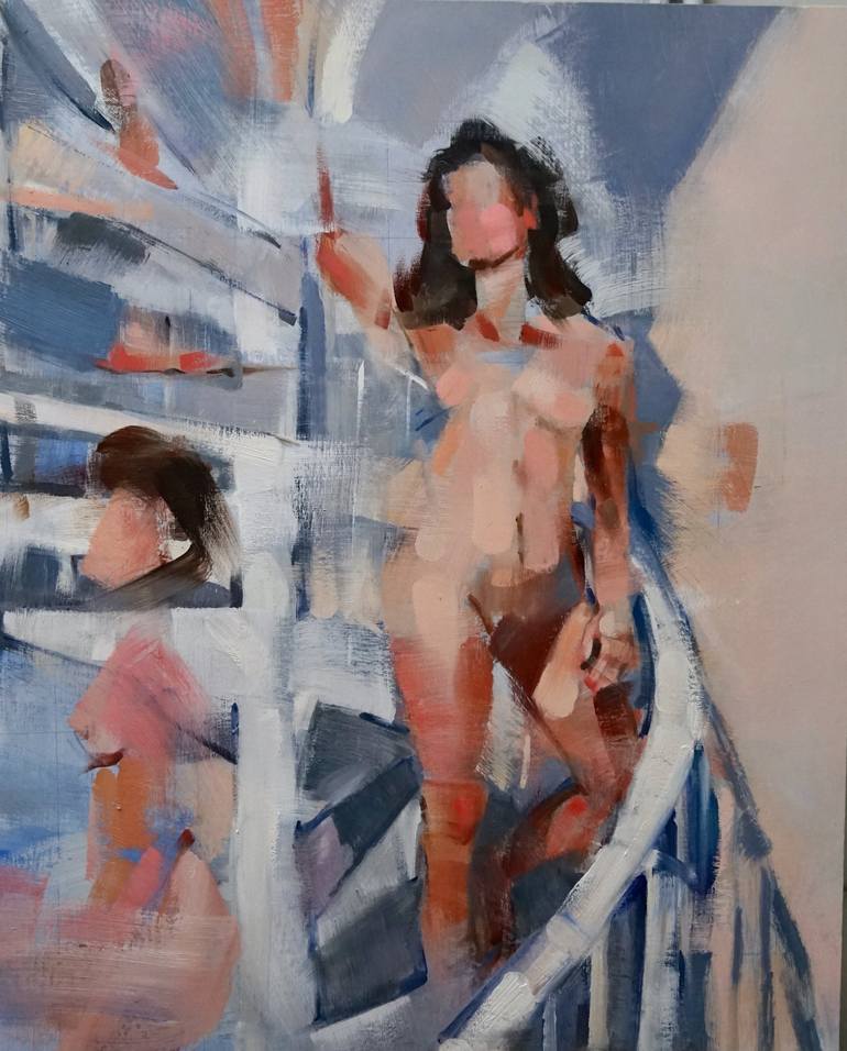 Original Nude Painting by Coline Rohart
