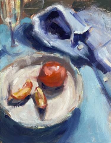 Original Abstract Expressionism Still Life Paintings by Coline Rohart