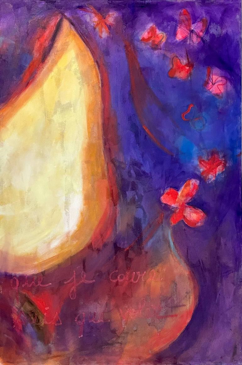 Original Abstract Women Painting by Coline Rohart