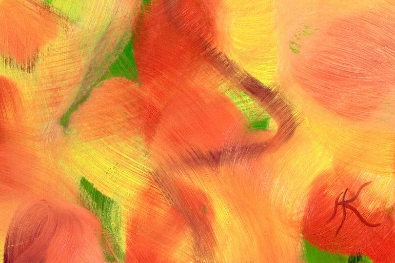 Original Abstract Nature Painting by Andreas Kuhn