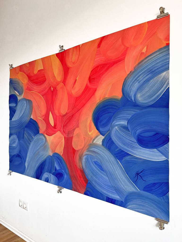 Original Abstract Nature Painting by Andreas Kuhn