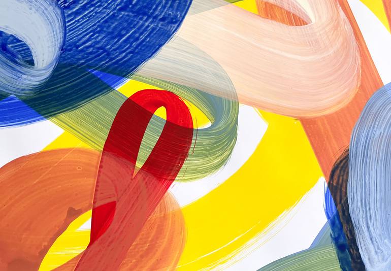 Original Abstract Expressionism Abstract Painting by Andreas Kuhn