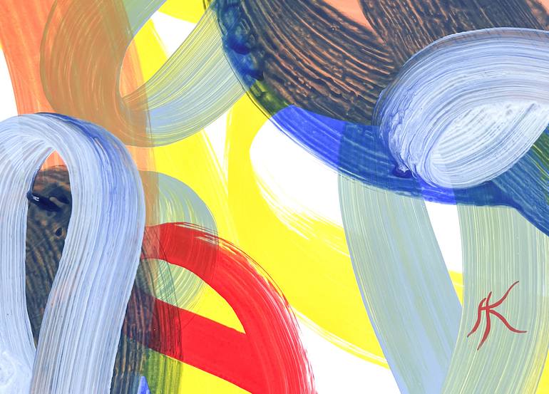 Original Abstract Expressionism Abstract Painting by Andreas Kuhn