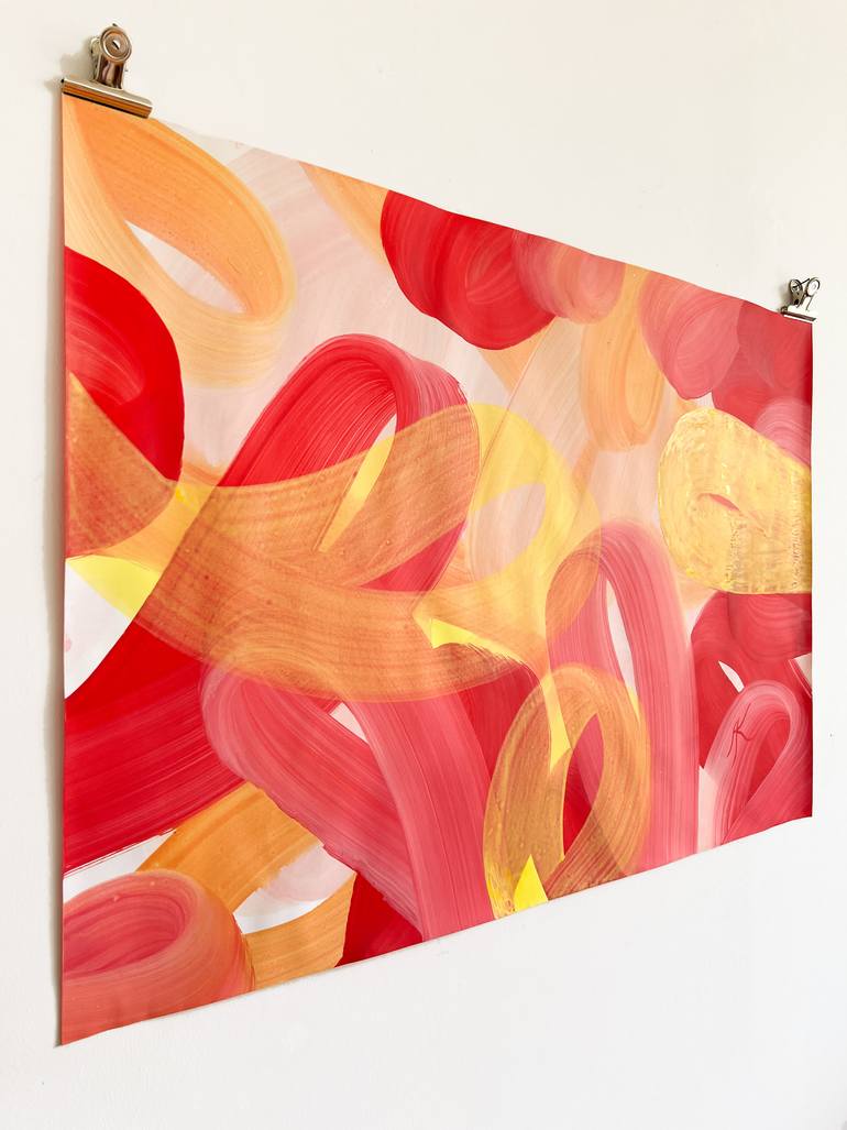 Original Abstract Expressionism Abstract Painting by Andreas Kuhn