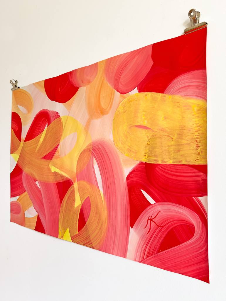 Original Abstract Expressionism Abstract Painting by Andreas Kuhn