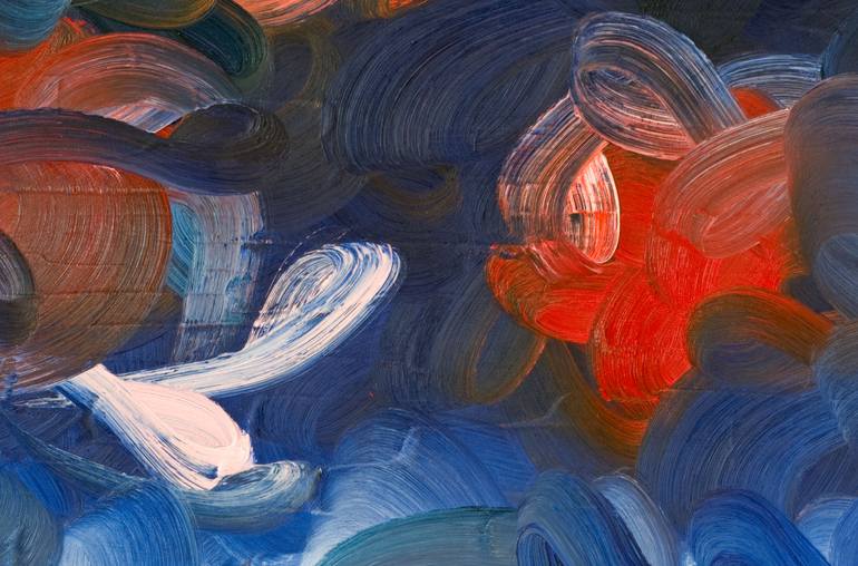 Original Abstract Expressionism Abstract Painting by Andreas Kuhn