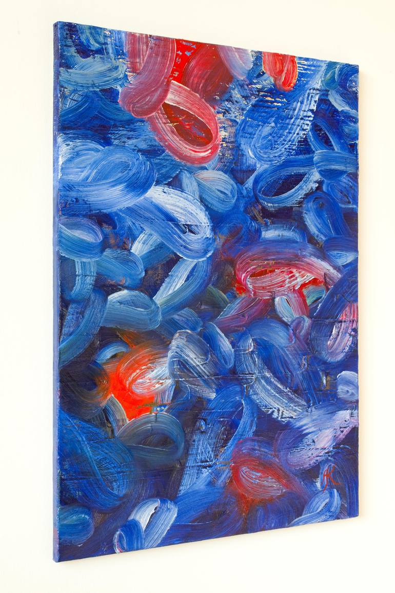 Original Abstract Expressionism Abstract Painting by Andreas Kuhn