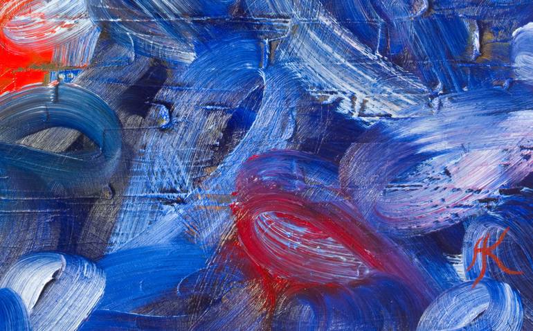 Original Abstract Expressionism Abstract Painting by Andreas Kuhn