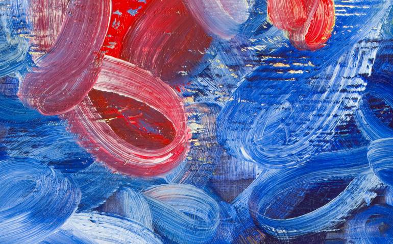 Original Abstract Expressionism Abstract Painting by Andreas Kuhn