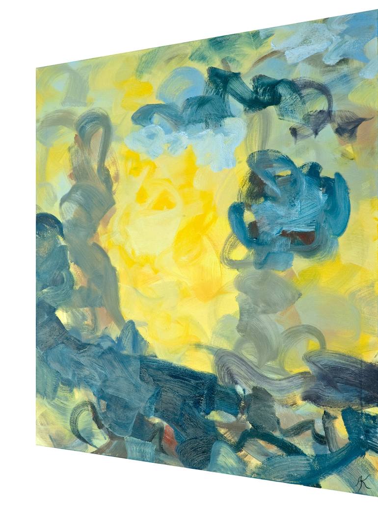 Original Abstract Expressionism Abstract Painting by Andreas Kuhn