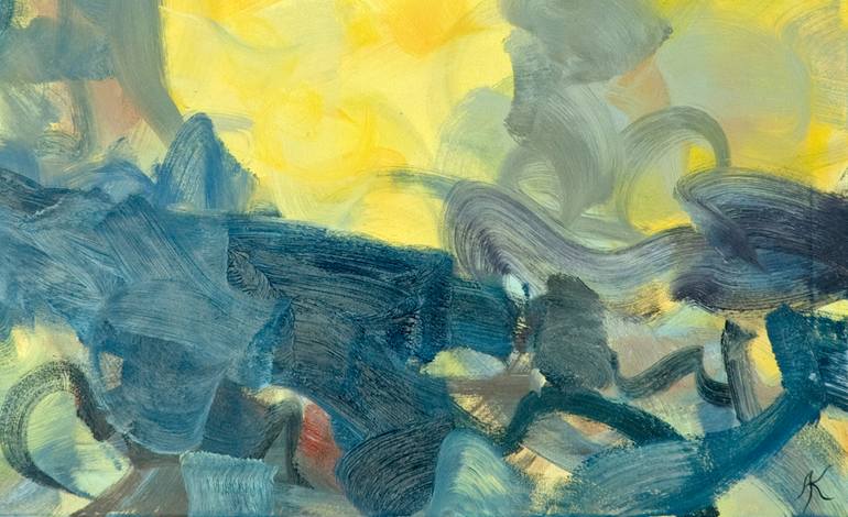 Original Abstract Expressionism Abstract Painting by Andreas Kuhn