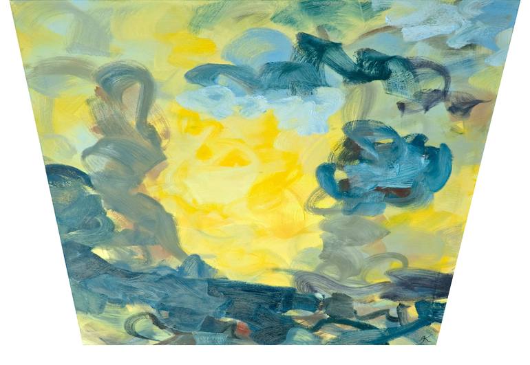 Original Abstract Expressionism Abstract Painting by Andreas Kuhn