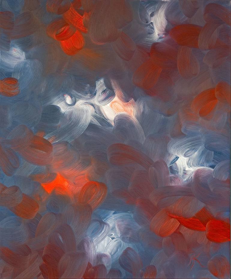 Original Abstract Expressionism Abstract Paintings by Andreas Kuhn