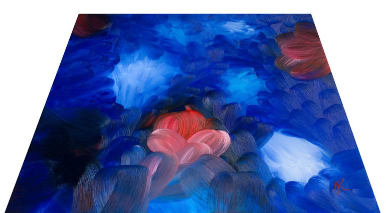 Original Abstract Seascape Painting by Andreas Kuhn
