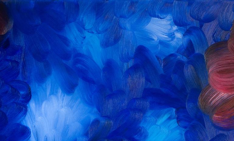 Original Abstract Seascape Painting by Andreas Kuhn