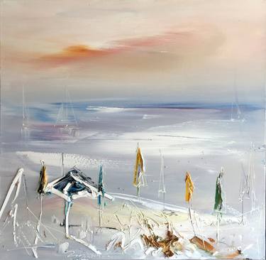 Original Abstract Seascape Paintings by Georgi Petrov