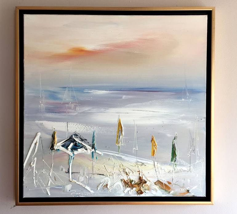 Original Abstract Seascape Painting by Georgi Petrov