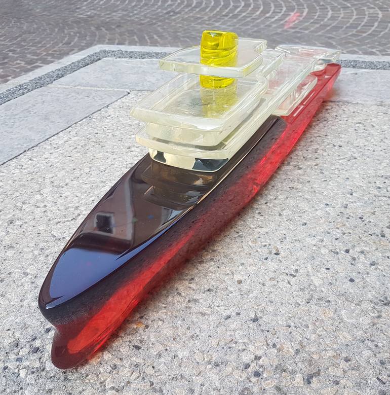 Original Figurative Boat Sculpture by Jean-Pierre Desprez
