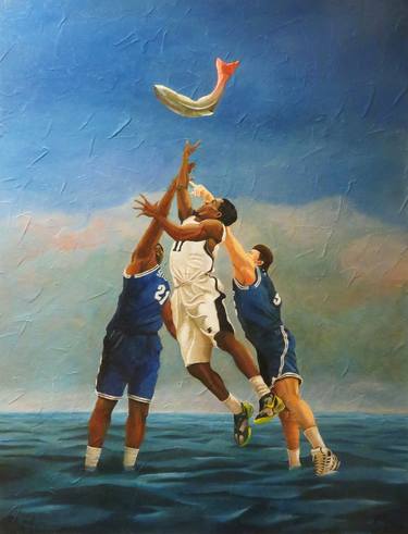 Original Figurative Sport Paintings by Valdemar Alekson